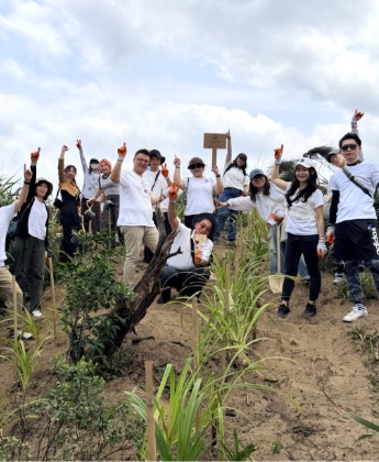 旺群建設「共植未來」種下200棵樹苗 布局自然碳匯 回應建築產業高碳排挑戰
